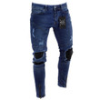 Men Ripped Jeans Distressed Hip Hop Stretch Jeans