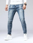 Men Graphic Print Jeans