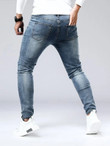Men Graphic Print Jeans