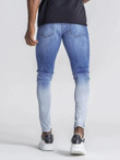 Men Ombre Ripped Skinny Jeans