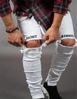 Men Jeans Fashion Ripped Streetwear Hole Distressed Jeans