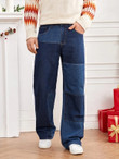 Men Slant Pocket Paneled Jeans
