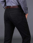 Men Solid Zip-up Pocket Detail Jeans