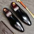 Men's Dress Shoes Genuine Leather Elegant Design Classic Formal Shoes
