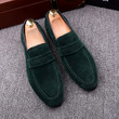 Men Fashion Moccasins Suede Leather Loafers Dress Shoes