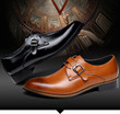 Men Dress Shoes Genuine Leather Retro Brogue Oxford Shoes