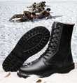 Men Boots Mid-Calf Army Style Genuine Leather Non-slip Lace Up Martin Boots