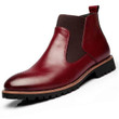 Men British Fashion Leather Ankle Boots