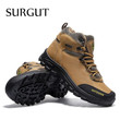 Men Winter Boots Genuine Leather Super Warm Fashion Ankle Boots