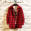 Best Seller Men's Long Sleeve Fashion Classic Plaid Loose Casual Shirt