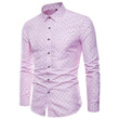 Men's New Arrival British Style Casual Long Sleeve Dress Shirt