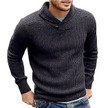 Men Turtleneck Sweater Fashion Solid Casual Warm Knitting