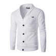 Men Cardigan Embroidery Fashion Design Slim Fit Knitted With Button