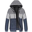 Men Cardigan Sweater New Fashion Striped Thick Warm Knitted