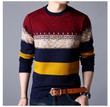 Men casual pullover knitted stripes thick warm fashion design