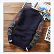 Fashion Autumn Winter Men Sweaters Slim Fit O-neck Casual Patchwork Knitted Sweater