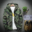 Men Bomber Jacket Camouflage Windbreaker Top Brand Design Hooded Jacket