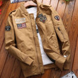 Men Jacket Military Style Cool Fashion Warm Zipper Bomber Jacket