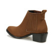 Women Premium Quality Suede Leather Tan Ankle Boots