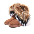 Women Winter Boots New Fashion Fox Hair Keep Warm Cotton Comfortable Snow Boots