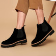 Women Black Ankle Martin Boots