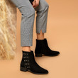Women Fashion Italian Designer Leather Ankle Boots