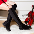 Winter Women Thigh High Boots Over The Knee Long Sexy Stretchable Block Heels