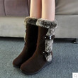Women Winter Boots New Arrival Fashion Style Thigh High Suede Mid-Calf Boots