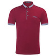 Brand Design Men Solid Casua Cotton Slim Fit Polo Tshirt