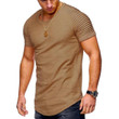 Hot Selling Men Short Sleeve Cotton Blended T-shirt