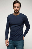 Men O-Neck Cotton Casual Long Sleeve T-Shirt