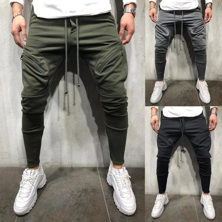 Best seller multi-pocket men's tethered casual sports pants