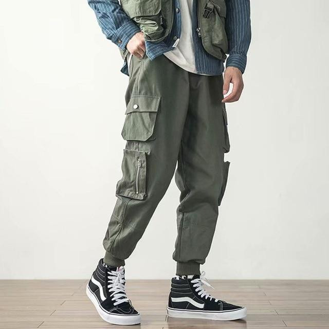 Fashion Men Cargo Harem Pants Hip Hop Style Casual Streetwear Pants