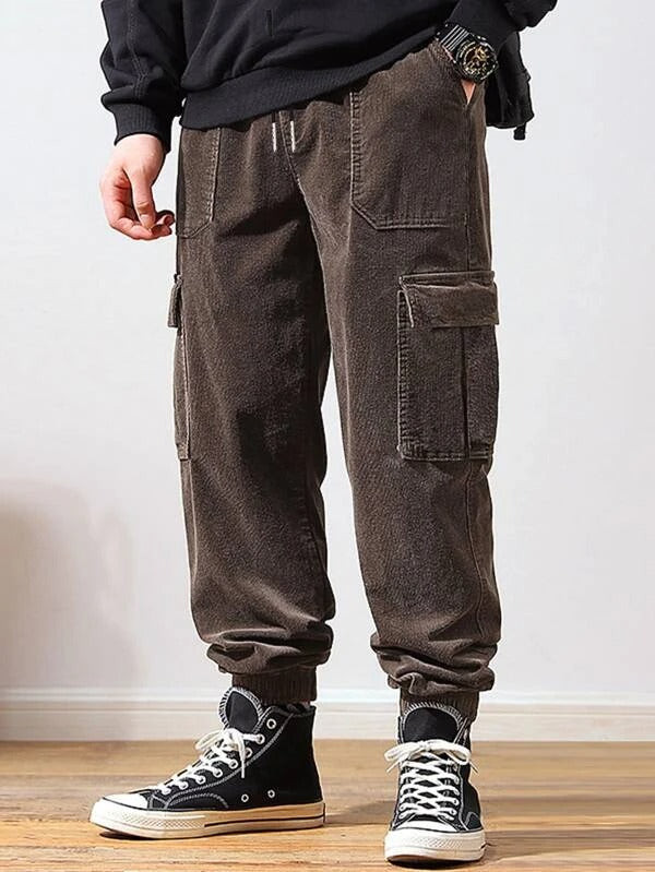 Men Pocket Side Cargo Pants