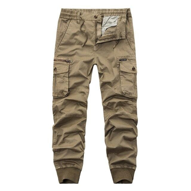 Men Premium Cotton Multi Pockets Baggy Cargo Pants