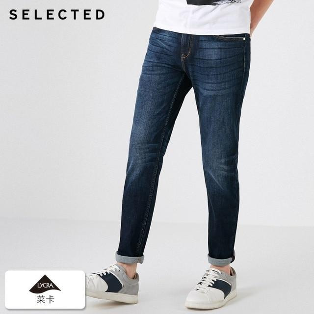 Men's Fashion Lycra Stretch Fading Slim Fit Jeans