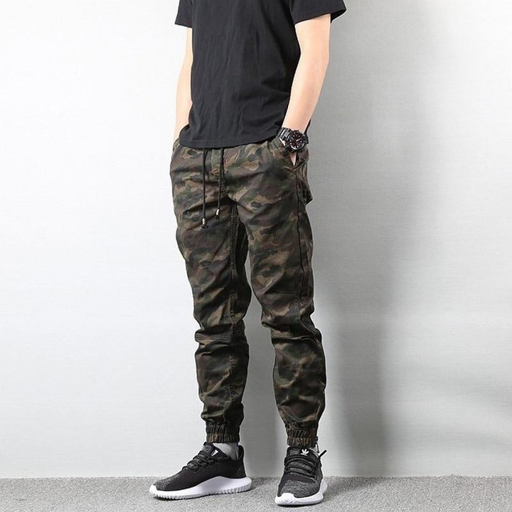 American Street Style Fashion Men Camouflage Hip Hop Jeans