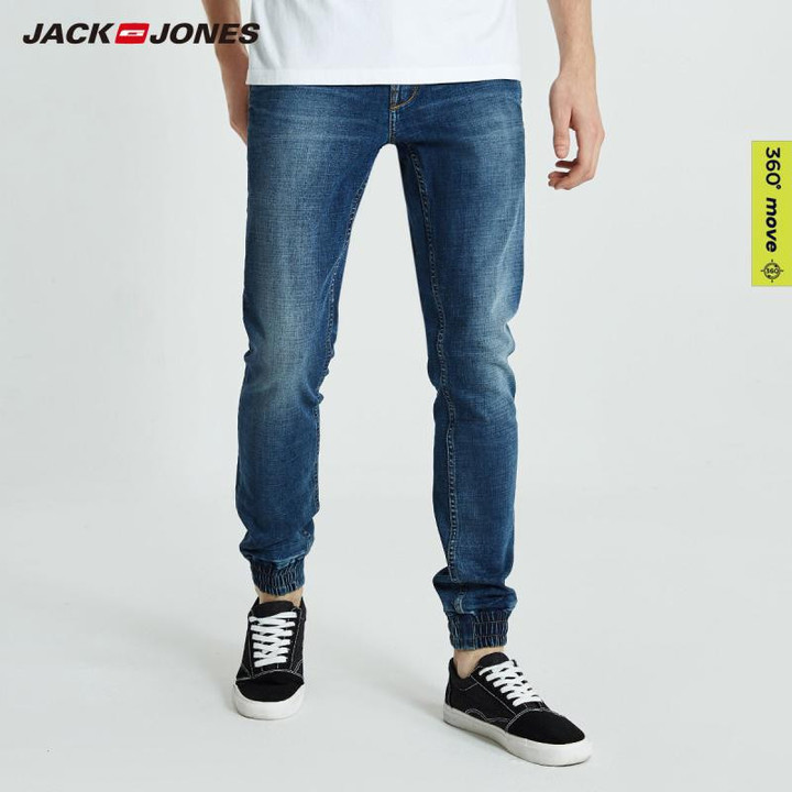 Men's Slim Fit Ankle-banded Jeans