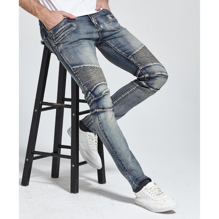 Men Jeans New Fashion Design Skinny Strech Casual Jeans