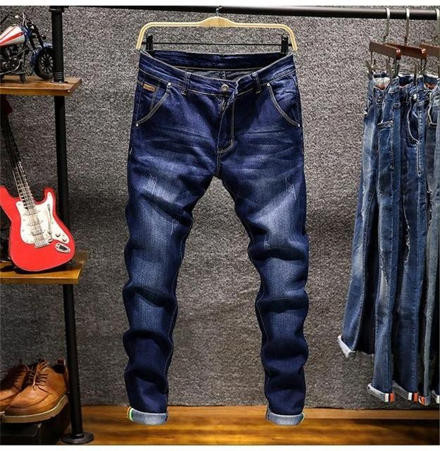 Men Skinny Jeans Fashion Elastic Slim Jean