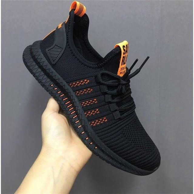 Men Sneakers Lace up Air Mesh Lightweight Comfortable Breathable Shoes