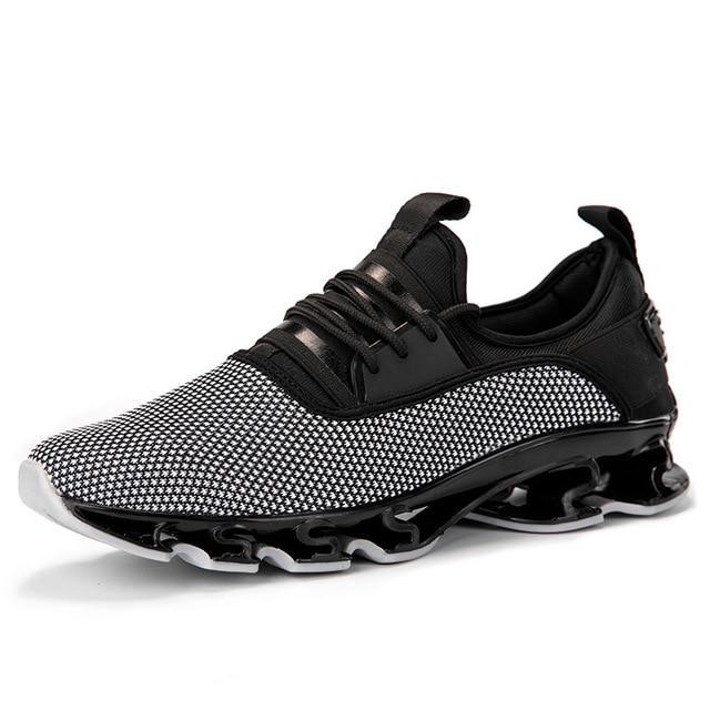 Breathable Men Running Shoes Cushioning Outdoor Fashion Design Blade Sneakers