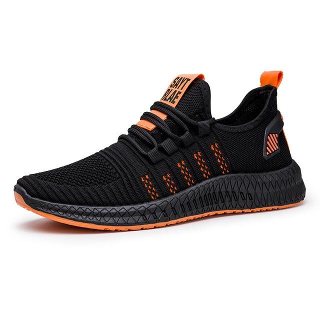 Men Sneakers Air Mesh Lace Up Lightweight Comfortable Breathable Shoes
