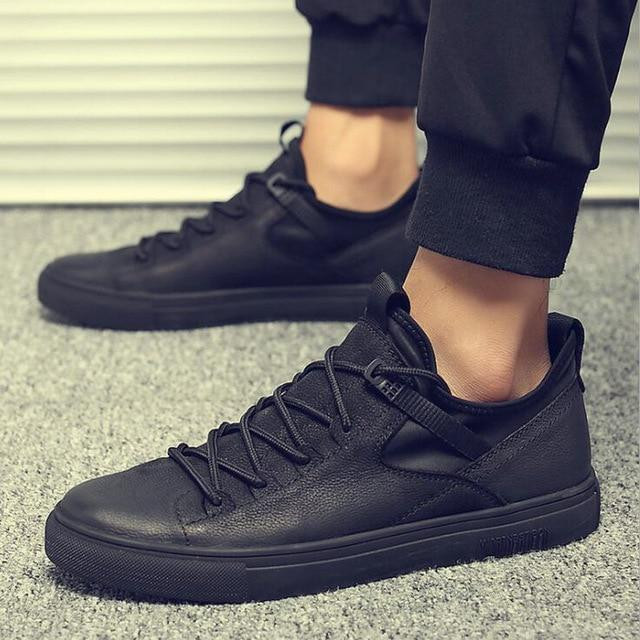 Hot Setyle men fashion casual shoes leather sneakers