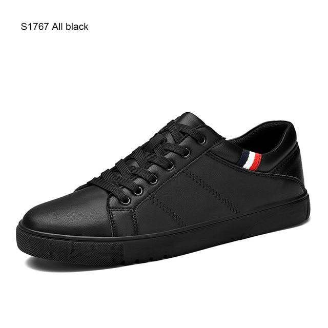 New Fashion Men Casual Shoes Breathable Wear Resistant Lace up Flat Snekaers