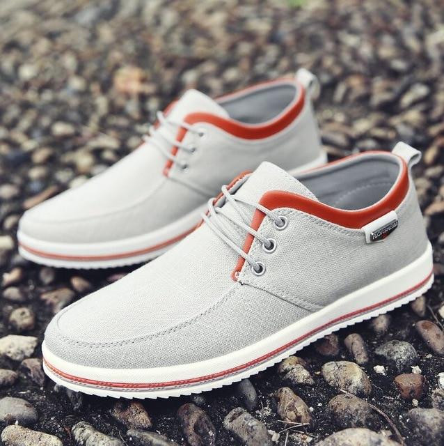 New Arrival Men Comfortable Lace-Up Fashion Design Flat Sneakers
