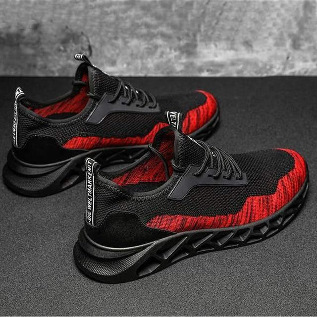 Men's Running Shoes Breathable Leisure Flats Outdoor Flyknit Blade Sneakers