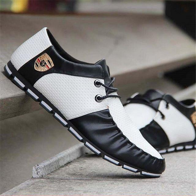 Men Loafers Shoes Fashion Brand High Quality Leather