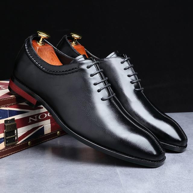 Men Oxford Shoes Patent Leather Italian Designer Handmade Dress Shoes