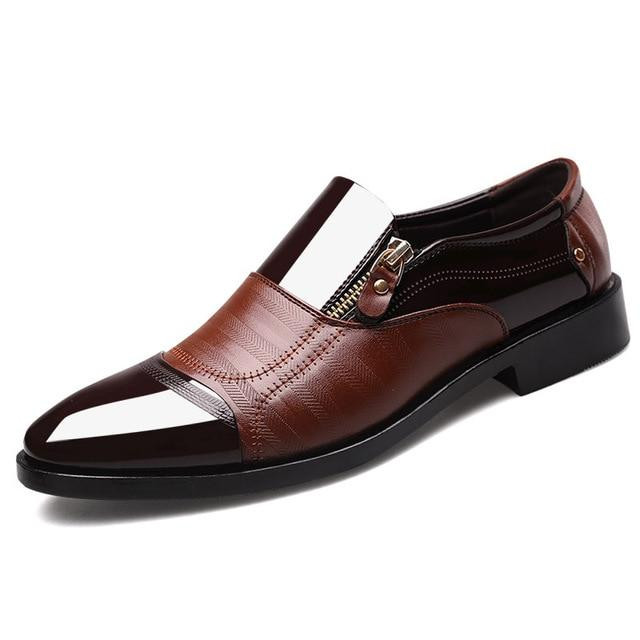 Men's Dress Shoes Fashion Elegant Classic Slip On Oxford Shoes
